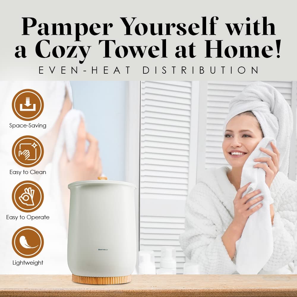 Bartnelli Luxury Premium Towel Warmer, Extra Large Size, Bucket Style - For Bath & Spa Towels, Baby Blankets, Bathrobes