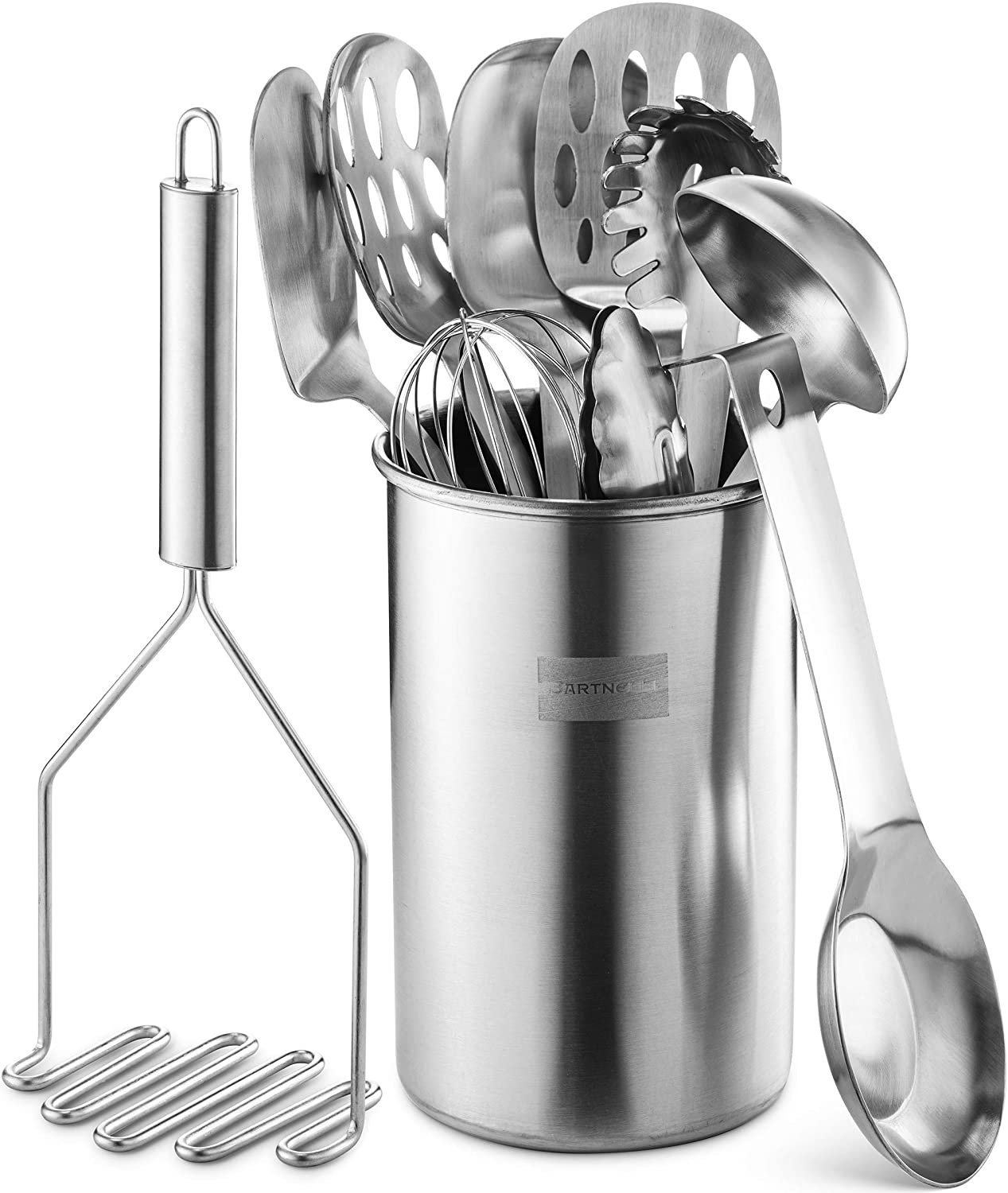 Complete Kitchen Utensil Set With Holder - Includes Cooking Turner