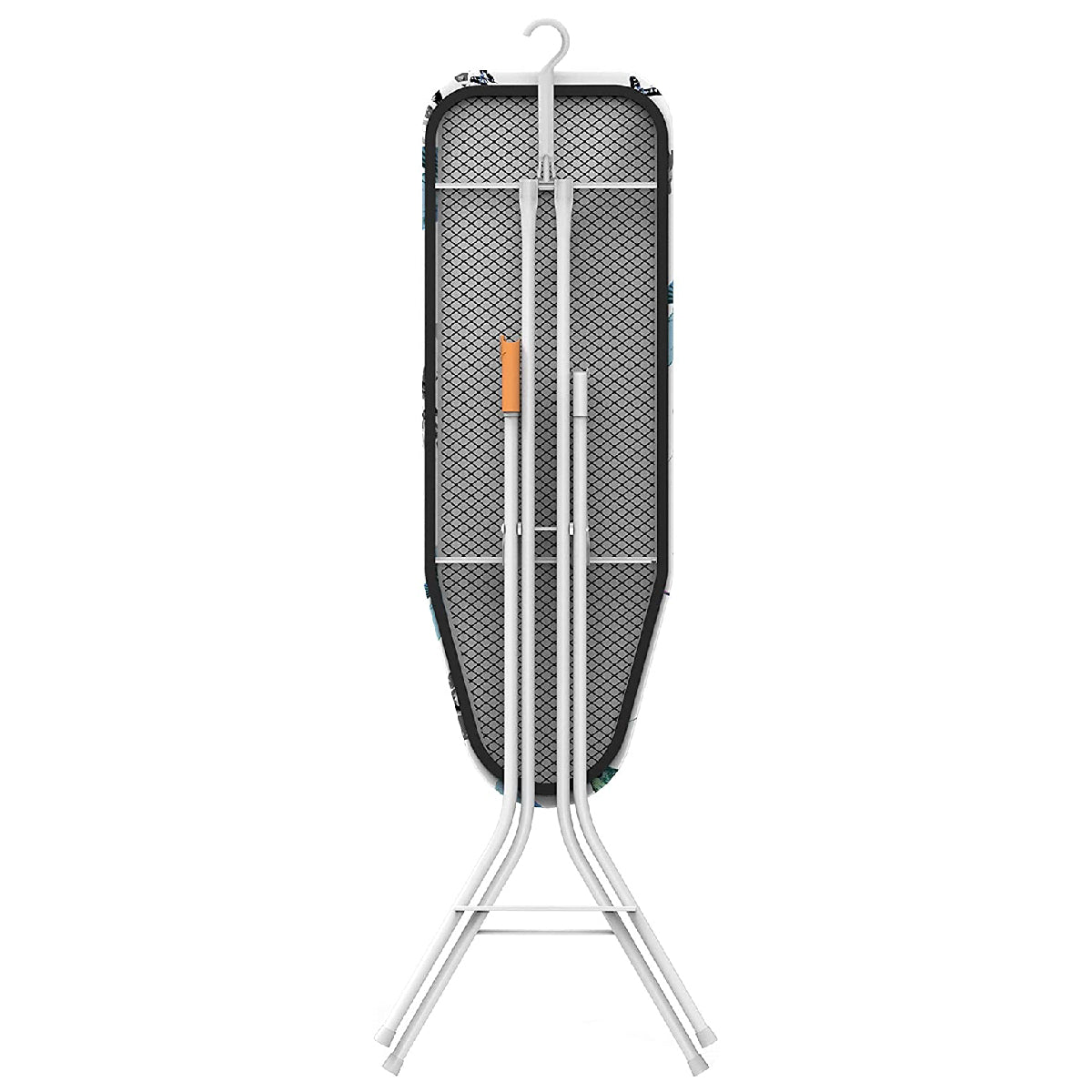 Bartnelli Rorets Compact Space Saving Ironing Board Hanger – with Smart Hanger for Easy Storage | 4 Layer Cover Pad | 4 Leg, Lightweight, for Home Laundry Room, Dorm Use, European Made 34 x 12 H. 35"…