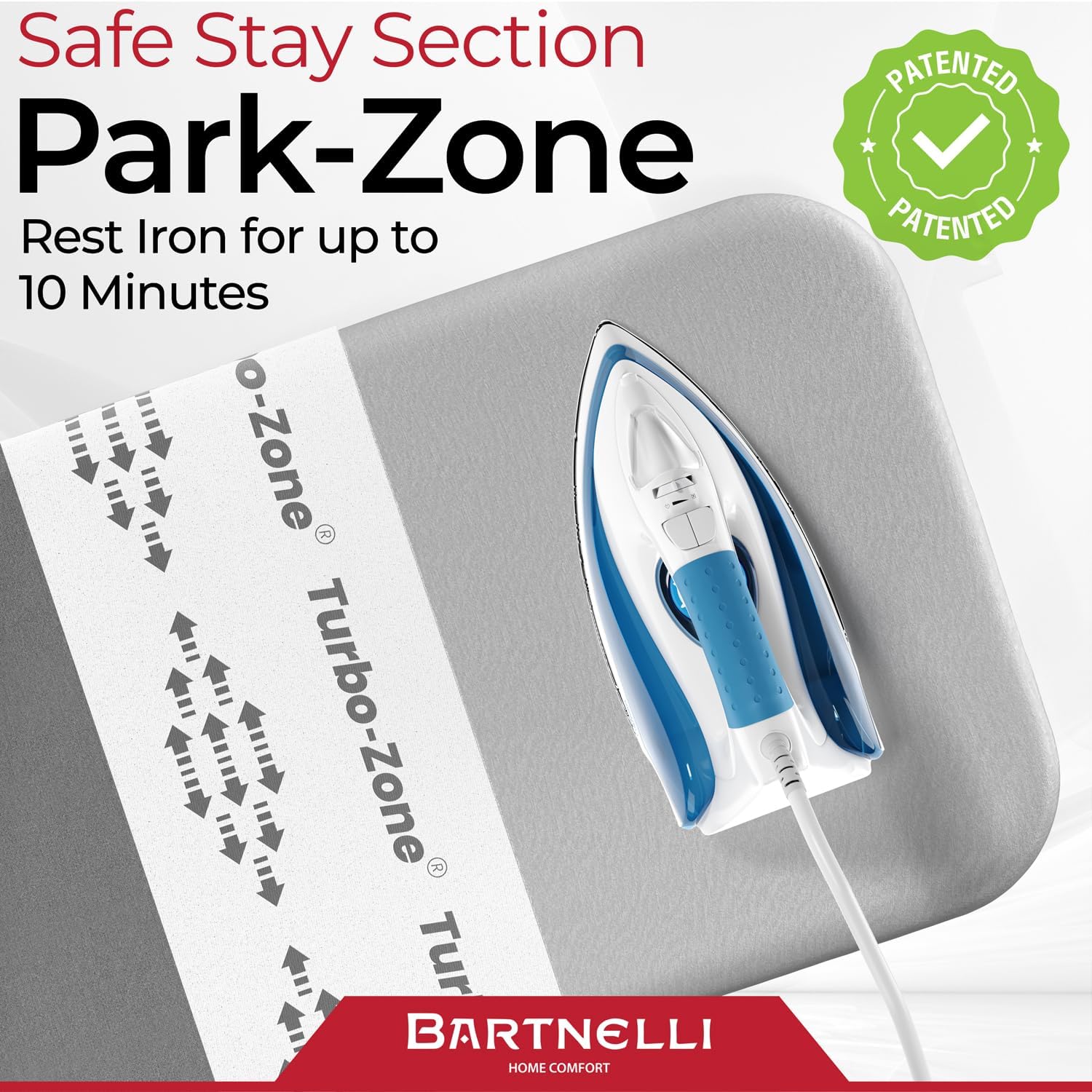 Bartnelli Pro Luxury Replacement Ironing Board Cover & Pad – 54