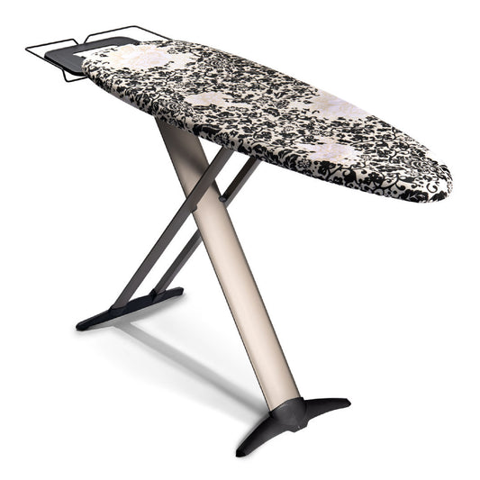 Bartnelli Pro Luxury Ironing Board - Extra Wide 51x19” Steam Iron Rest, Adjustable Height, T-Leg Foldable, European Made